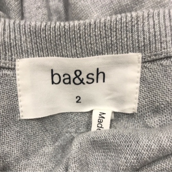 BA&SH Grey Dolina Grisclair Pullover, Size US8 - Picture 8 of 10